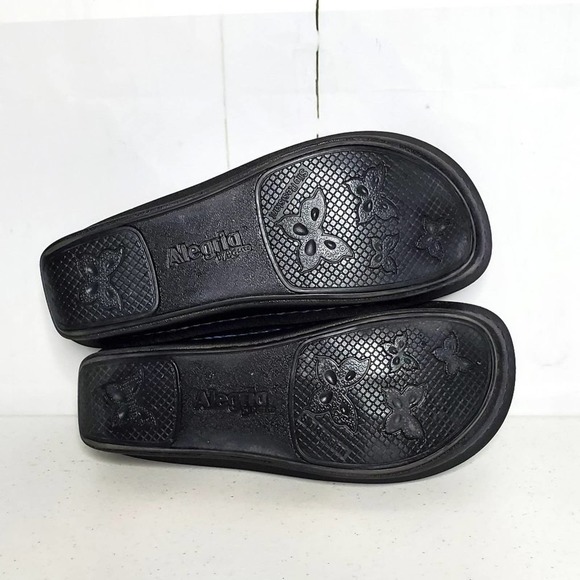 Alegria Debra Psych Fest Leather Wedge Heel Professional Clogs 38 - Picture 7 of 10